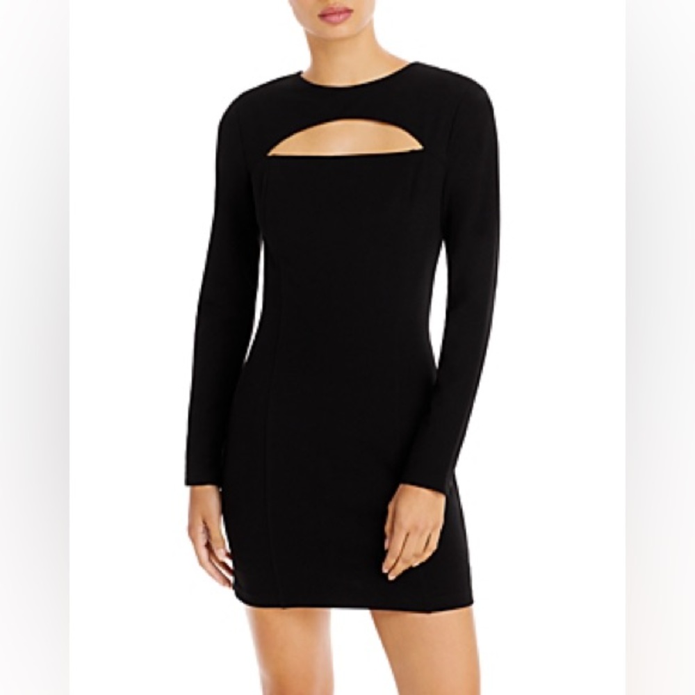 🎈3/$25🎈NWT AQUA Cut Out Ling Sleeve Mini Dress